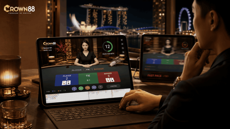 practical baccarat table selection checklist used before betting real money on Crown88