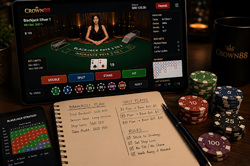 Small bankroll players building longer blackjack sessions through careful bankroll management