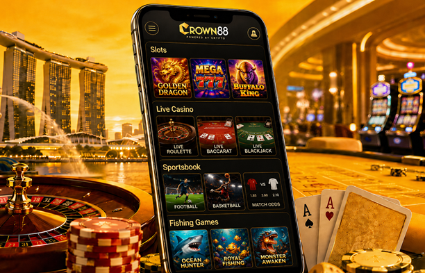 choosing game categories on crown88 sg