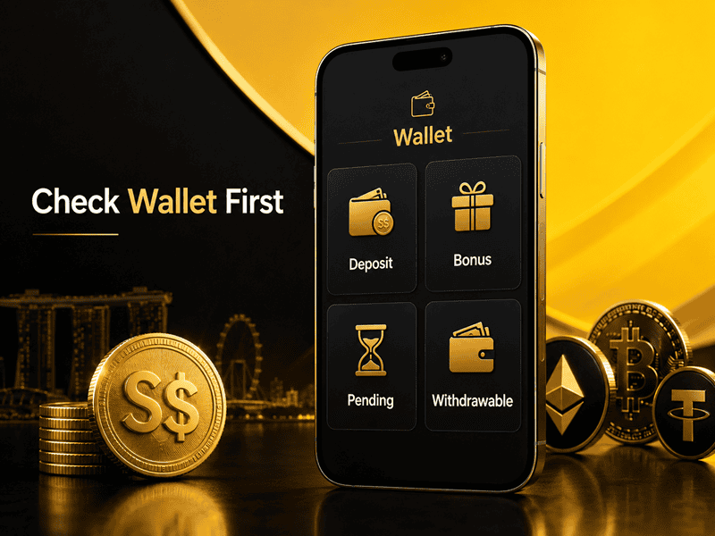 check casino wallet