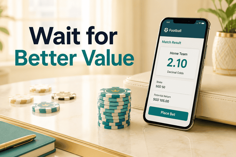 wait for better value before betting